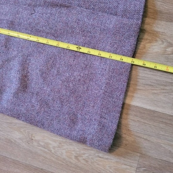 Vintage Woolrich Women's 100% Pure Wool Purple Knee Length Skirt Size 6 Pockets - Picture 13 of 14